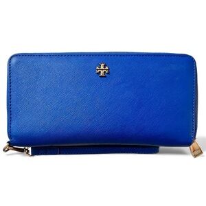 Tory Burch Royal Blue Zip Wallet